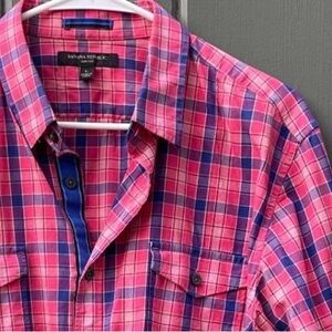 Banana Republic Men's 'Western'-style Dress Shirt Large